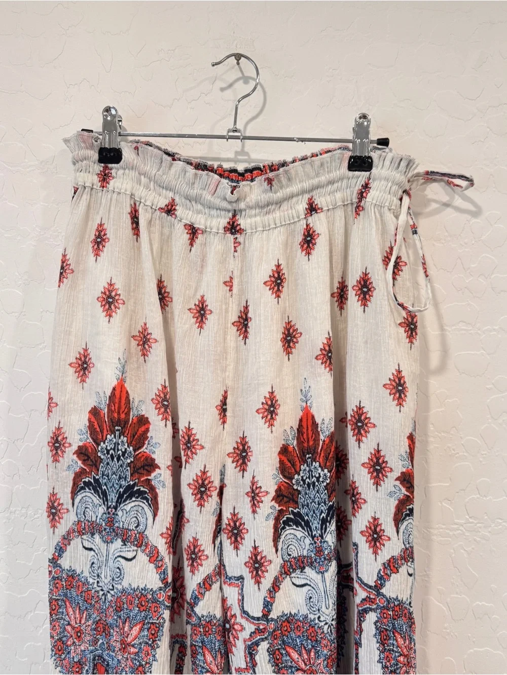 Free People Gold Dust Printed Wide Leg Pants Women’s XS Bohemian Festival Spring
